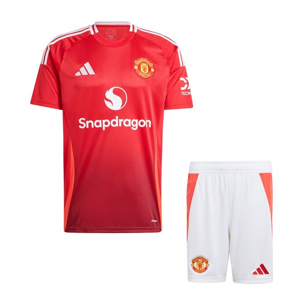 Camiseta Manchester United Primera equipo Niño 2024-25